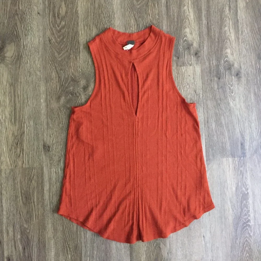 Free People Faye Tank Top with Keyhole